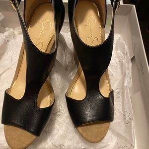 Jessica Simpson Wedges- Black